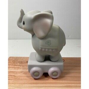 PRECIOUS MOMENTS BIRTHDAY TRAIN AGE 4 #15970 "May Your Birthday Be Gigantic"